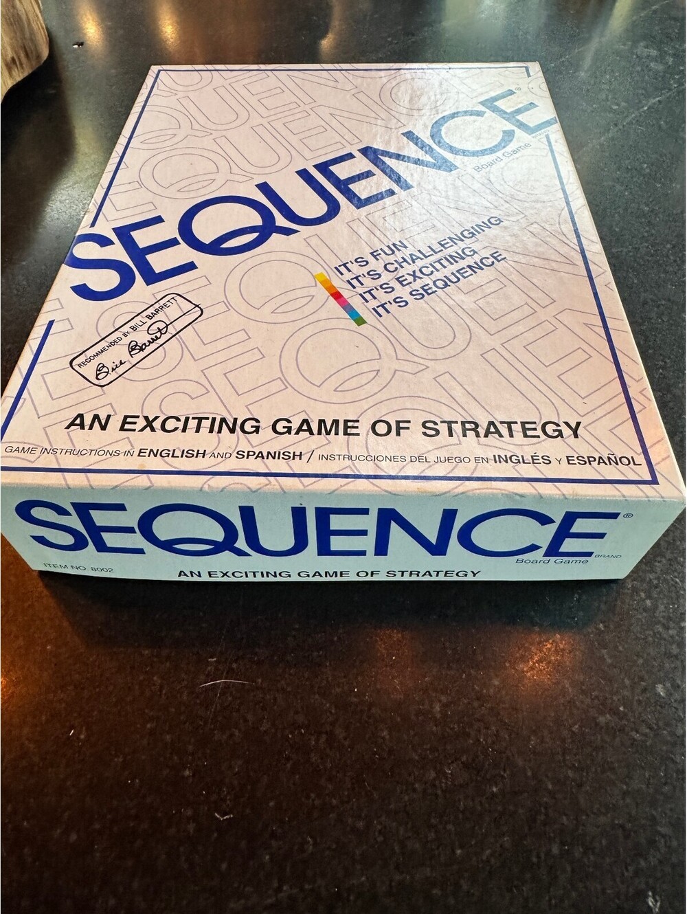 Vintage 1995 Jax SEQUENCE Board Game (Item 8002) - Pre-owned, Excellent Inside